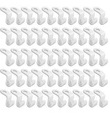 50 Pieces - Coat Hook - Hanger Connector Hooks - Coat Hook - Hanging Hooks - White - Hanger Extension Clips - Plastic - for Outfit Cascading Hanger Hooks - Space-Saving Organizer
