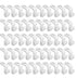 50 Pieces - Coat Hook - Hanger Connector Hooks - Coat Hook - Hanging Hooks - White - Hanger Extension Clips - Plastic - for Outfit Cascading Hanger Hooks - Space-Saving Organizer