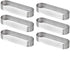 Cake ring - 6 pieces - 0.8mm*13X4.5cm - Stainless steel - Cake tin - Cake tin - Mousse cake tin - Baking tin - For baking muffins, cakes, cookies