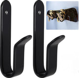 2 pieces - snowboard wall mount - skateboard wall mount - with screws - skateboard, wall mounting, display rack for skateboards, surfboards or longboards - storage hooks - black - stainless steel - hanging - 10*2*3.3cm