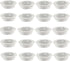Ventilation grille - 20 pieces - 35mm - Round air grilles - Stainless steel - Ventilation holes - For bathroom, home office, kitchen - White