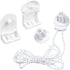 Roller Blind System with Wall Brackets - 25 mm - Roller Blind Fittings - Plastic - With 3M Bead Chain - Replacement Repair Kit for Roller Blinds - Curtain Parts - White - Suitable for Window Blinds