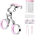 Contact Lens Wearing Aids - Eyelid Wear Aid - Contact Lens Inserter Remover - Contact Lens Eyelid Stretcher - Contact Lens Lens Aid - Lens Suction Cup - Contact Lens Holder - Silicone Soft - Pink