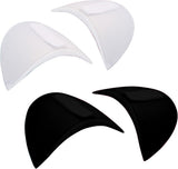 2 Pairs - Shoulder - 16*9*1.5cm - Black and White - Shoulder Pads - Shoulder Pads - Foam Padded - Shoulder Pads - Velcro - Soft Foam Padded - Reusable - For Blazer Clothing Crafts