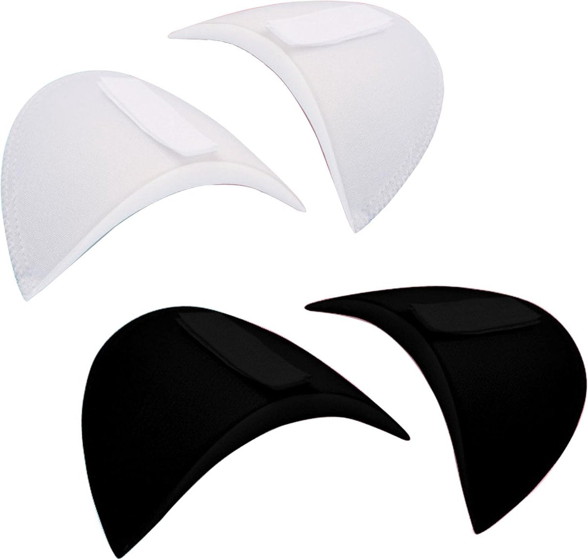 2 Pairs - Shoulder - 16*9*1.5cm - Black and White - Shoulder Pads - Shoulder Pads - Foam Padded - Shoulder Pads - Velcro - Soft Foam Padded - Reusable - For Blazer Clothing Crafts