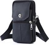 Belt Bag - with Shoulder Strap - Standing Belt Bag - Leather - Men - Belt Bag - Neck Bag - Belt Pouch - Men's Phone Bag - Men's Shoulder Bag - Gift - 19*10*4cm - Shoulder Bag - Wallet - Cell Phone Pouch - Bag