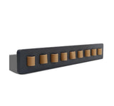 Glasses holder for the wall - glasses storage for multiple glasses - Store multiple glasses - Glasses holder - black - Sunglasses holder - wooden - 40*5.5*2.5cm