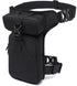 Waist Bag - Leg Bag - Motorcycle Waist Bag - Motorcycle Bag - Tactical Leg Bag - Tool Bag - Unisex - Black - Large Capacity - 16*5*29 cm - 4 Compartments - Polyester