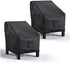 Waterproof Chair Cover - Set of 2 - Garden Chair Cover - Protective Cover for Garden Furniture - Garden Furniture Cover - Garden Chair Cover - 96 x 79 x 74 cm - For Outdoor Use in the Garden, Balcony or Terrace - Black - 210D Oxford Cloth - Waterproof - D