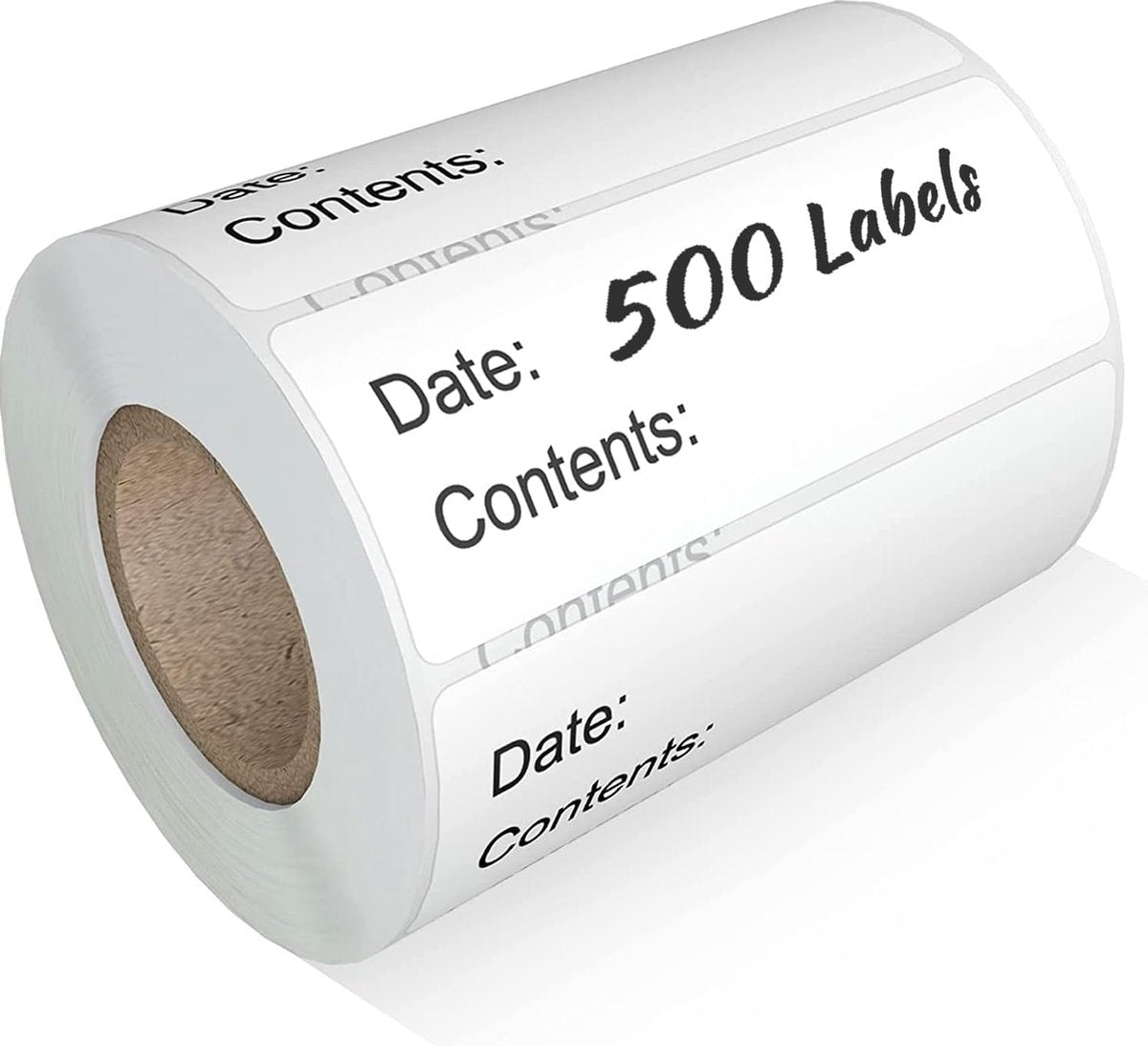 500 Pieces - Freezer Labels - Freezer Stickers - Food Labels - Best Before Labels - Labels - 2.5*5cm - Writable - For Containers, Boxes, Bags