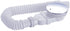 Shower tray siphon - Shower tray drains - Flat shower tray - Extra flat shower tray siphon - Drain set - Shower tray siphon - Shower tray siphon flat - For flat shower trays - Silver and white - Plastic