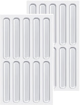 Silicone Bumper Caps - Pack of 20 - Self-Adhesive Buffers - Door Stoppers - Door Buffer - Transparent Bumper Caps - Shock Absorbers - Wall Protection - For Furniture, Doors, Drawers & Glass Tables - 63*10*2 mm