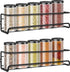 2 pieces - Wall spice rack - hanging - Wall rack - kitchen spice rack - hanging organizer - spice rack for kitchen cupboard - Spice Rack - Hanging spice rack - Black - 29*6.5*6.5cm