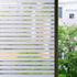 Window film - Easy installation - Glue-free adhesive film for windows and bathrooms - Static - 45cm*4M - 1/2 matte stripes - PVC - Translucent