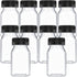 Juice Bottle - 10 Pieces - Transparent Drinking Bottles - PET - Reusable - Mini Juice Bottles - Plastic Milk Bottles - With Cap - Refillable - Suitable for milkshakes, drinks, juices and milk - 120 ml - 4.5*9.5cm - Transparent