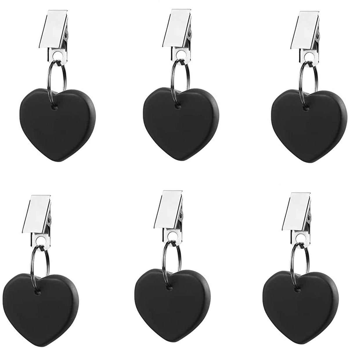 Table Weights - 6 pieces - Heavy Tablecloth Weights - Marble - Tablecloth Weights - Black