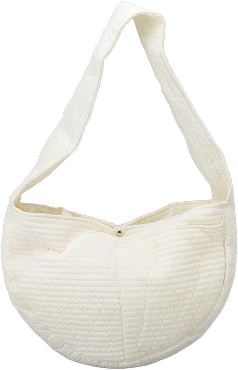 Pet Backpack - Backpack for Cat and Dogs - 40*11*26 cm - Shoulder Carrying Bag - Cat Carrier - Adjustable - For Small Dogs and Cats - For Pets from 5.5-6.5 kg - White - Canvas