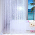 Shower curtains - 120x200cm - crystal stone pattern - PEVA - transparent shower curtain - with hooks - shower curtain - anti-mold - waterproof