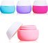 Travel Cosmetic Jars with Lids - Travel Cosmetic Containers - Pack of 4 - 20ml - Leakproof - Empty Makeup - with Sealed Lids - for Travel, Home & Outdoor - Silicone