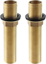 Extension Threaded Pipe - 2 Pieces - M32 x 150mm - Threaded Fasteners - Threaded Connecting Rod - Gold - Copper - For tap installation accessories