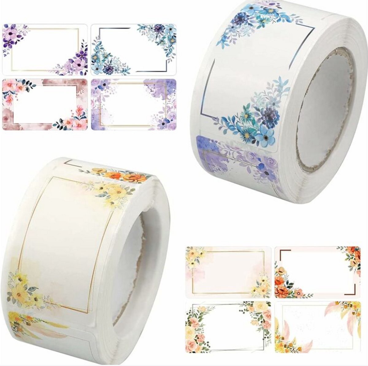 Self-adhesive jam stickers - 250 pieces - 2 pieces - Ideal for jam jars - Labels - Kitchen label - spice jar labels