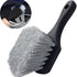 Tire brush - rim brush - Tire brush - Tire polish - Rim brush - Rim cleaner - Exterior Wheel Brush Tire Cleaner - black - Brush with short handle - PP - 215 × 55 × 55mm