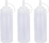 3 pieces - 360 ml - Squeeze bottle - dosing bottle - sauce bottles - Squeeze bottle for garnish, sauce or batter - sauce bottle - Garnish bottle - plastic - white - with spout cap - 6*6*20cm