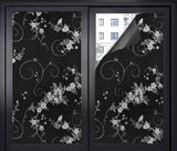 Window film - Blackout window film - Blackout window film - Sun protection - Anti-glare - Adhesive window film - Blackout cloth - Black - Including scraper - Easy installation - Window sticker - 45x100cm - Supplied with self-adhesive backing - A