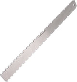 Guitar Neck Notched Straight Edge Luthiers Tool, Notched Fretboard Straight Edge Luthiers Measuring Tool for Guitars Neck Leveling Ruler - Double Teeth - 420*37*2.5mm - For 62-65cm Guitar Frets