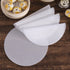 8 pieces Silicone Steam Mat - 32 cm - Reusable - Baking Mats - With Non-stick Coating - Steam Paper - For Dumplings, Buns, Dim Sum - Round - White