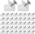120 Pieces - Wedges - Screw Fastener - Cabinet Installation Kit - Drawer Back Supports - Drawer Repair Kit with Screws - Furniture Drawer Sagging Repair Mend Mending Wedges - Cabinet Shelf Support - Shelf Support - White