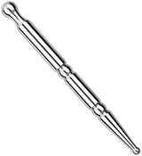 Pressure point pen - Trigger point acupressure pen - Stainless steel - Acupuncture rod - Meridian dredging rod - Manual - For back, shoulders, legs - 125*12mm - Silver