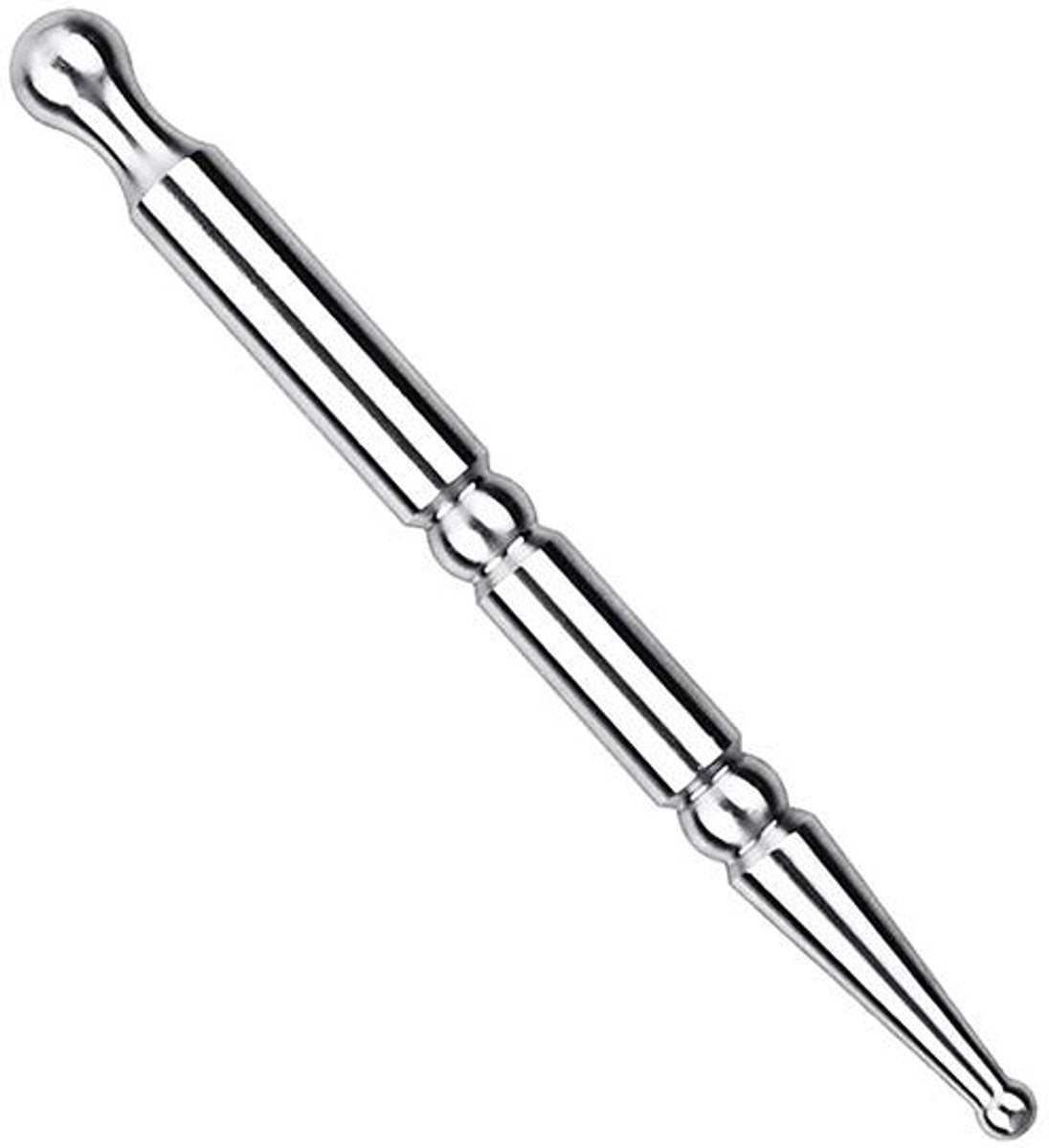 Pressure point pen - Trigger point acupressure pen - Stainless steel - Acupuncture rod - Meridian dredging rod - Manual - For back, shoulders, legs - 125*12mm - Silver