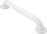 Toilet support rail - bath support - shower support - Grab rail wall support for bathroom, shower, toilet - 40 cm - Wall support - white - metal - Stainless steel