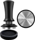 Coffee tamper - Tamper - 51 mm - Coffee press - Espresso tamper - 304 stainless steel - Aluminum handle - Base Ripple - Scale adjustment - For cafes, coffee lovers - Black