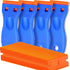 Cleaning Scraper - 4 Pieces (With 100 Blades) - Ceramic Hob Scraper/Car Film Scraper - Glass Scraper - Hob Scraper