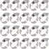 20 pieces - Hose clamp set - hose clamps - 10-16 mm - Clamp set for the garden hose, drain hose or shower hose - silver - stainless steel