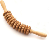 Massage Stick - Massage Ball - Massage - Massage Stick - Connective Tissue Massage - Curved Wooden Massage Roller - Relieve Fatigue - Accessories - Anti Cellulite Massage Roller Tool - Massage Roller - 42cm - Wooden - Wood Color - For Back, Neck, Shoulder
