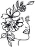 Wall decoration - Wall decoration - Garden decoration - Home accessories - 30*40.4 cm - Living room decoration - black - Line art - wall decoration - metal