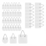 Self-adhesive hooks - Set of 45 - 3 sizes - 5 kg Load capacity - Adhesive hooks - Wall picture hangers - Picture hangers - Picture hanging hooks - For displaying decorative pictures and wall art - White