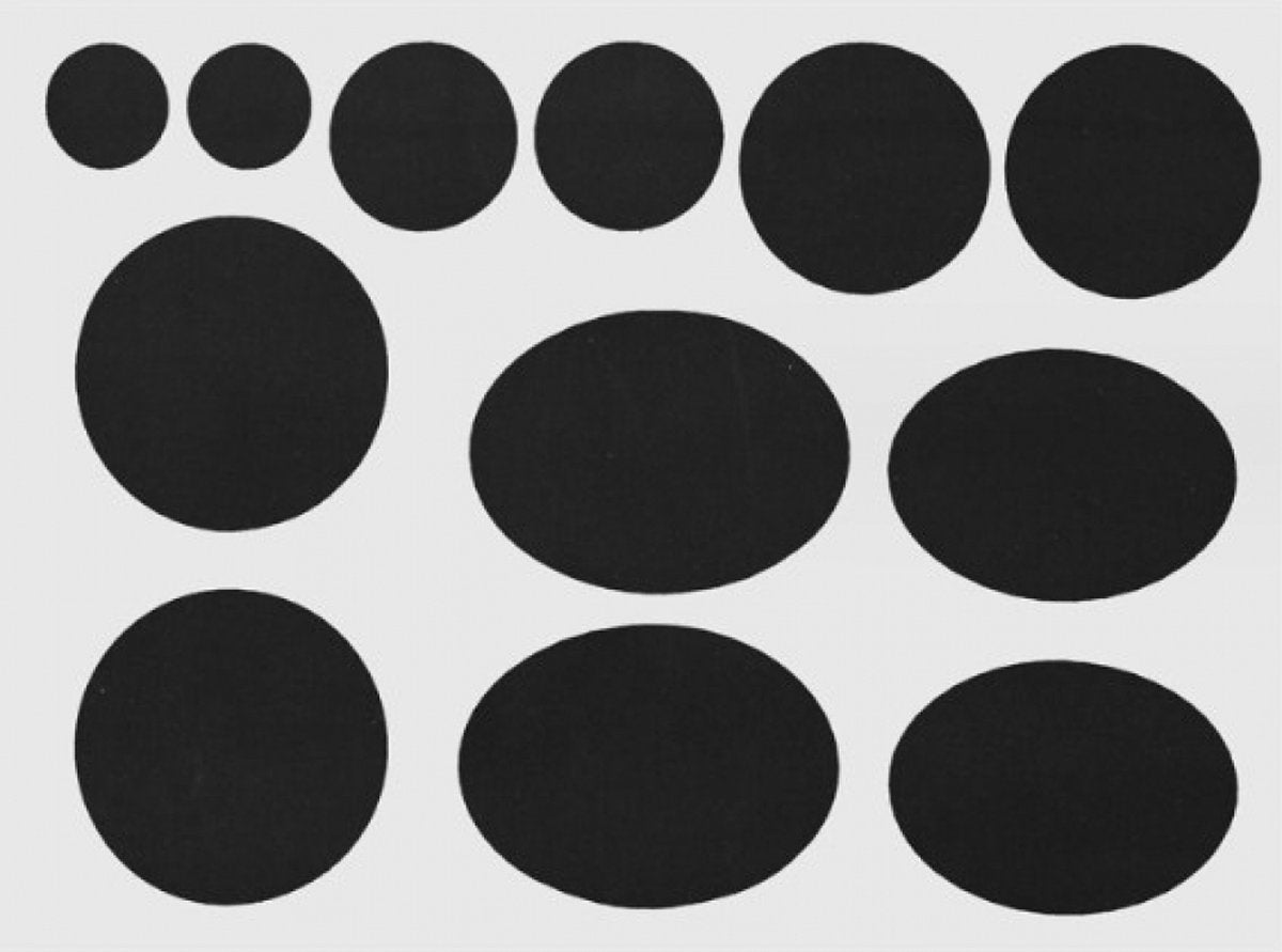 2 sheets of 24 pieces - Repair cloth - Repair patches - Nylon - Black - 15 x 20 cm - round - self-adhesive - waterproof - clothing repair - patch - Repair hole in clothing - DIY clothing accessories