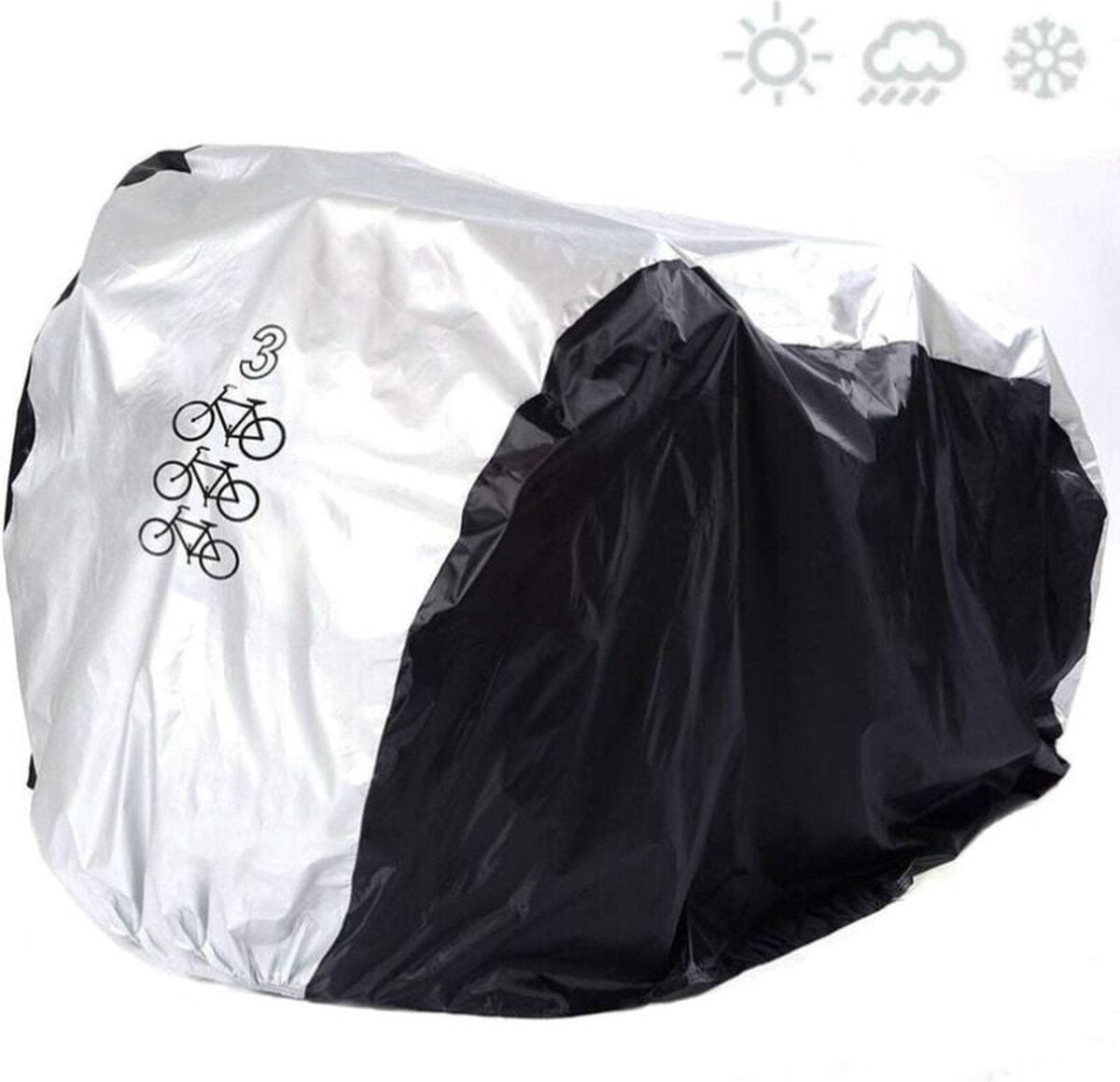 Protective cover - 3 bicycles - Saddle cover - Storage bag - 210D - All weather - 200*105*110 cm(L) - waterproof - dustproof - UV protection - Cover