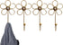 4 pieces - Hanging hooks - iron - imitation gold - 16*8.5 cm - Coat hooks - Key hooks - Wall hooks - Kitchen hooks - Towel hooks - Hooks - Hooks - Hanging hooks - Hooks for keys - Elegant - Hanging hook - flowers - Coat hook - Clothes hook