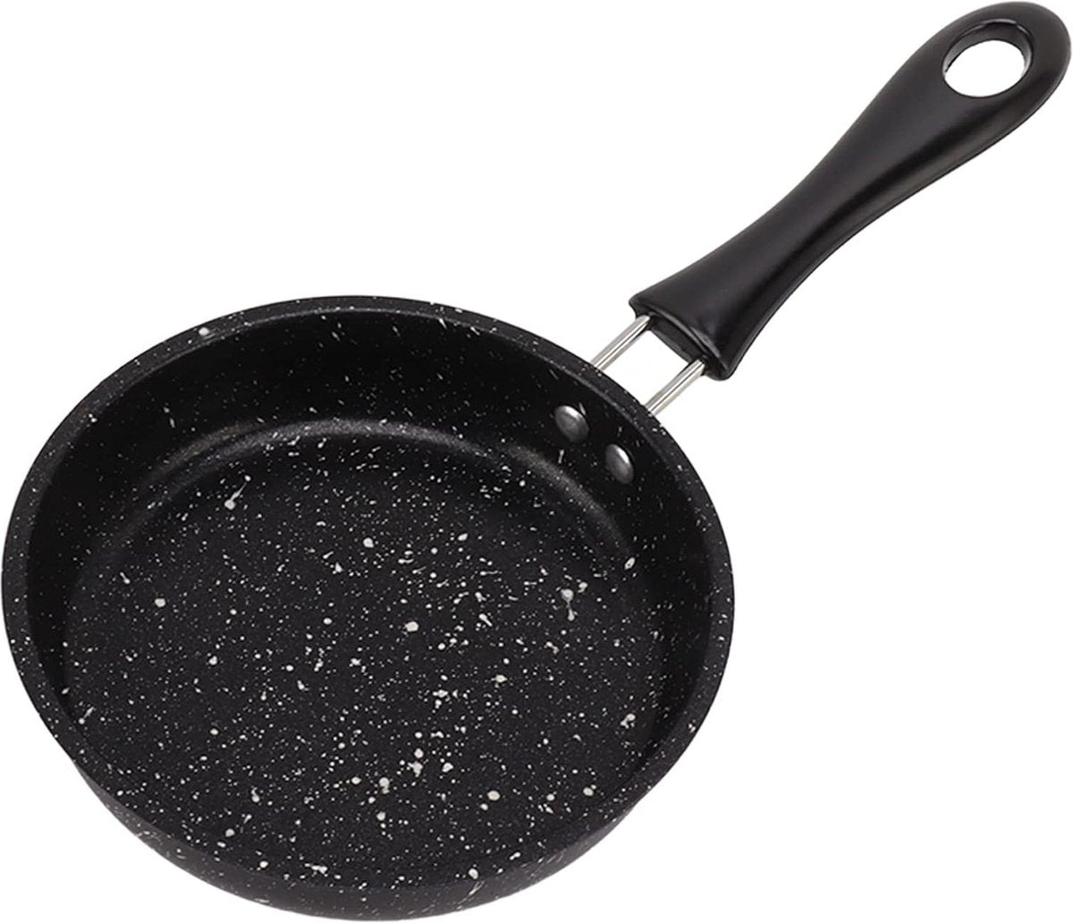 Frying pan - Ø 12cm - Skillet - iron - black - even conduction - Non-stick - Ergonomic handle - for various heat sources