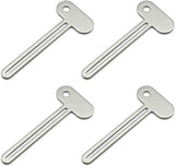 Toothpaste Squeezer - 4 pieces - Tube Squeezer - Stainless steel - silver - key-shaped - Environmentally friendly - Ergonomic design - Suitable for toothpaste, creams, gels