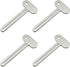 Toothpaste Squeezer - 4 pieces - Tube Squeezer - Stainless steel - silver - key-shaped - Environmentally friendly - Ergonomic design - Suitable for toothpaste, creams, gels