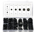 Rubber Grommet - Pack of 200 - Black - 7mm/9mm/12mm/16mm/20mm/22mm/25mm - Closed Rubber Grommet - For Wire, Electrical Installation, Cable Protection - Round Rubber Stopper