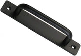 Sliding door handles - Black handle - Cabinet handles - Furniture handle - Handles - Robust - Door handle - Metal - including mounting bolts - for cabinet kitchen furniture bedroom