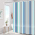 Shower curtain - 180 x 200 cm - romantic stripes - polyester - color - with hooks - Anti-mold - Waterproof - Bathroom decoration
