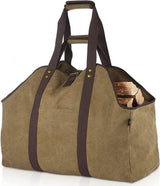Wood Basket - Firewood Basket - Indoor Wood Basket - Fireplace Basket - Firewood Storage - Firewood Basket - Wood Storage - Khaki - Canvas - 60*30*50 cm - Storage Bag - Kitchen Organizer - Storage Bags - Large Capacity - for Camping